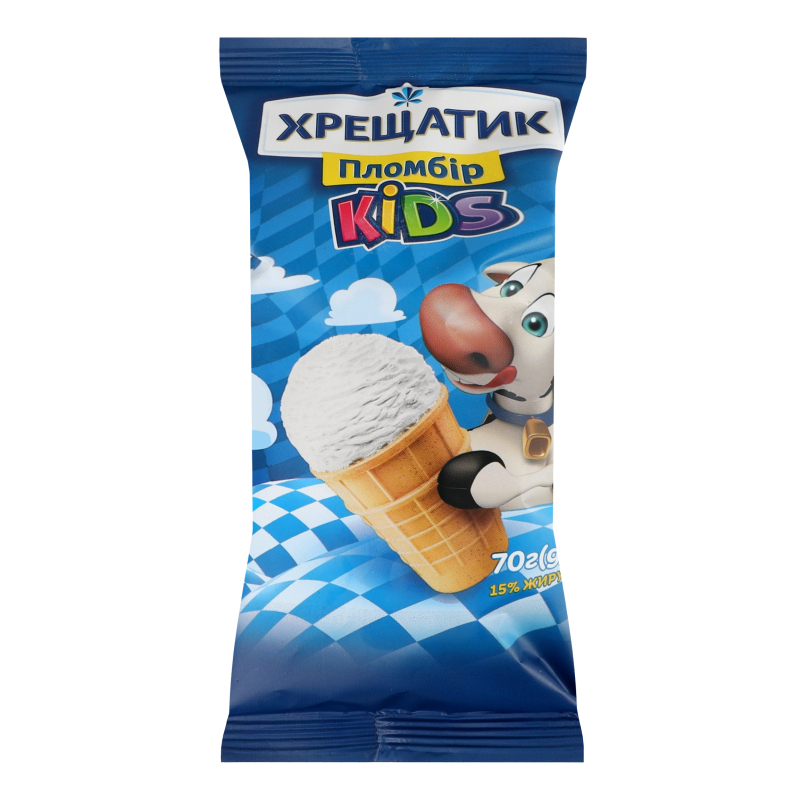 Морозиво Хрещатик KIDS пломбір в/ст 70г