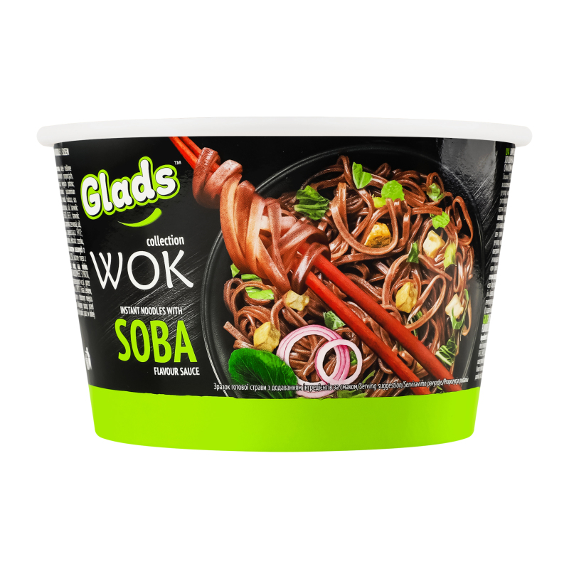 Локшина ш/п WOK Соба чаша 95г GLADS