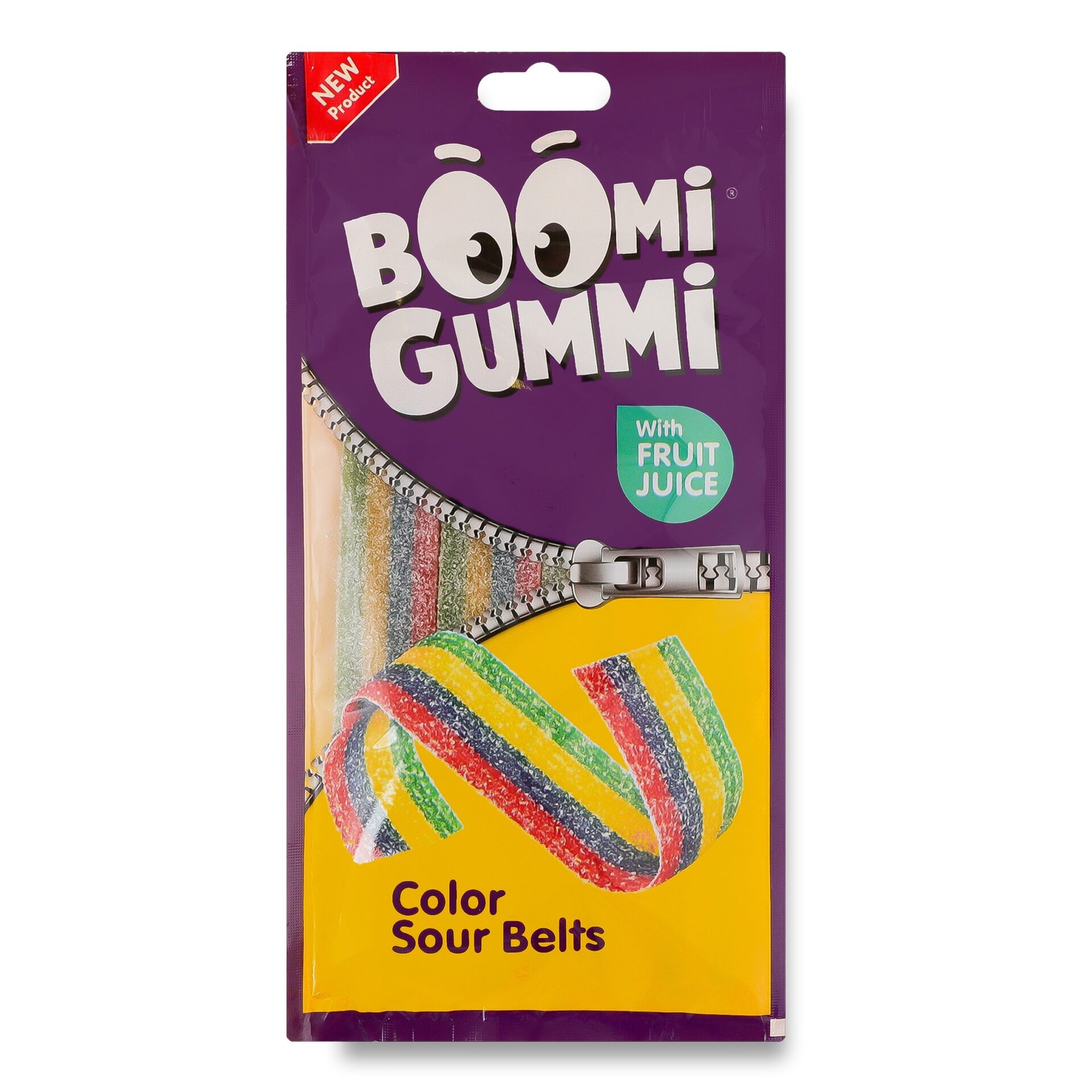 Цукерки желейні Boomi Gummi Sour Belts 70г