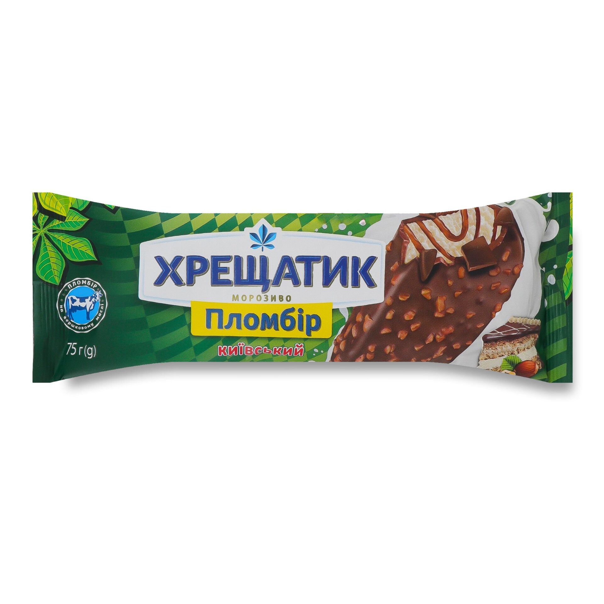Морозиво Хрещатик Київський ліс.горіх 75г Хладик