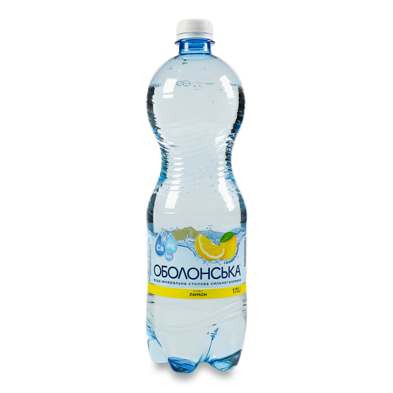 Мін.вода Оболонська Лимон 1л Обол