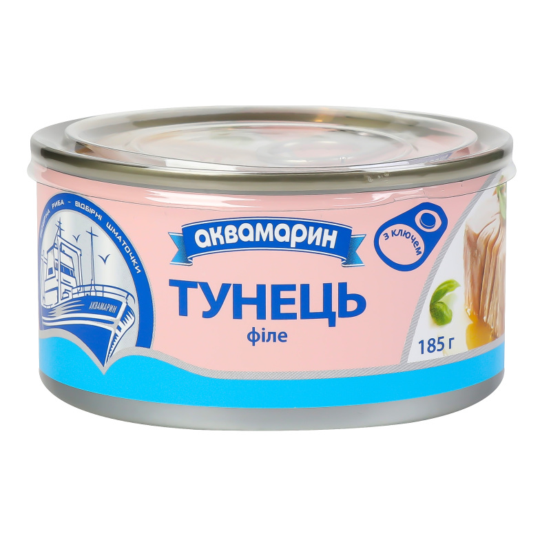 Тунець 74 шмат в/с Аква 185г Аквамарин