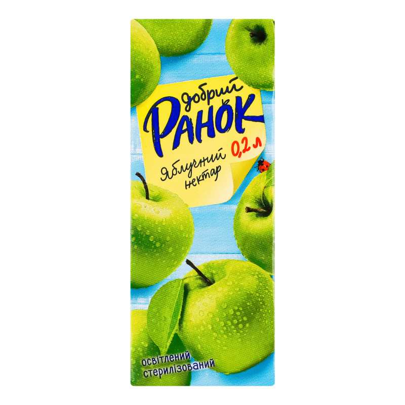 Нектар Ранок яблучний 0.2л Еко-Сфера