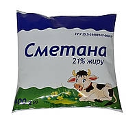Сметана Селянська 15% п/е 350г Альдіс