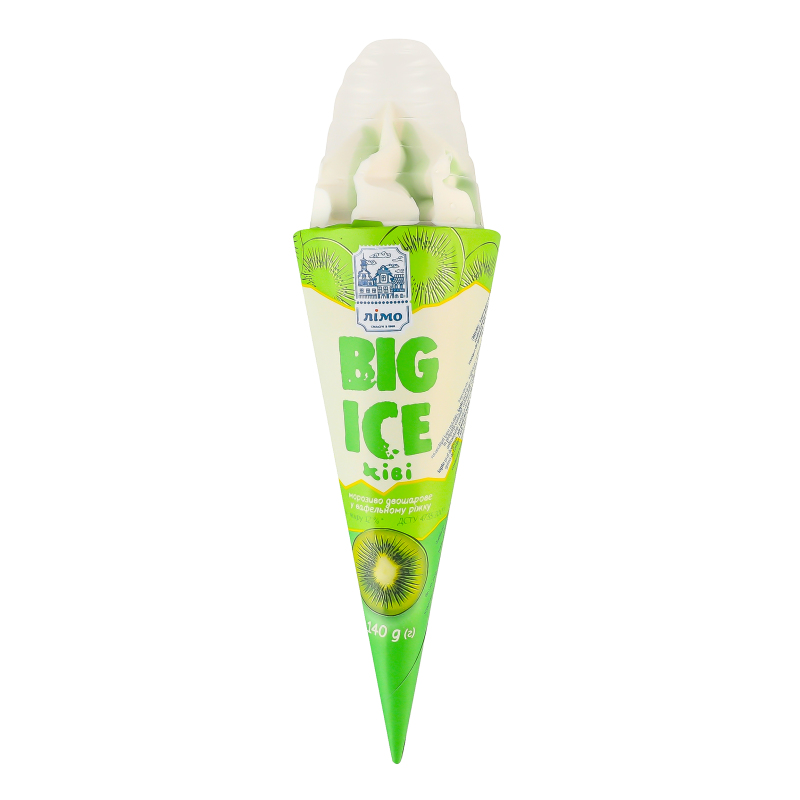 Морозиво-ріжок BIG ICE ківі 140г ЛІМО
