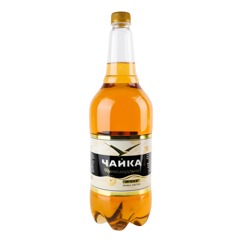Пиво Чайка Чорноморська 4,5% пет 1,45л ППБ