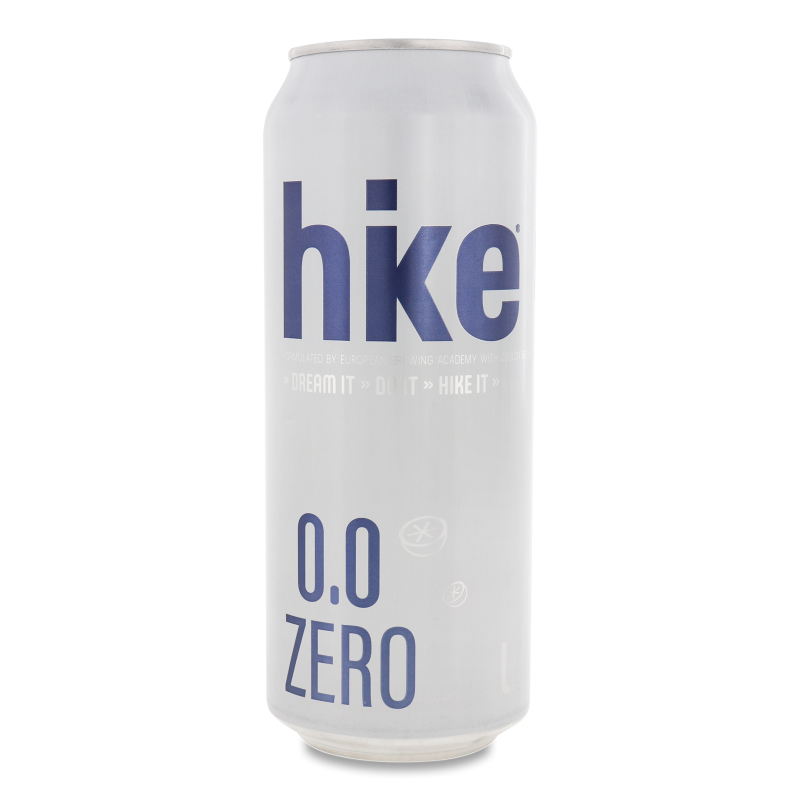 Пиво б/а hike ZERO 0.0 з/б 0,5л