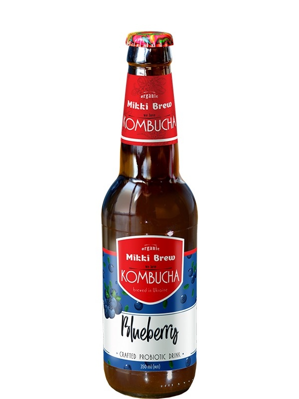 Напій б/а комбуча Blueberry 0,35л Mikki Brew