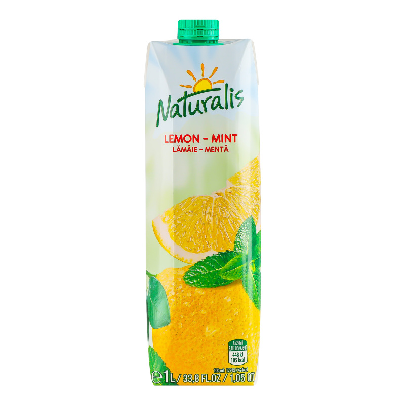 Напій з лимона з м’ятою Naturalis 1л