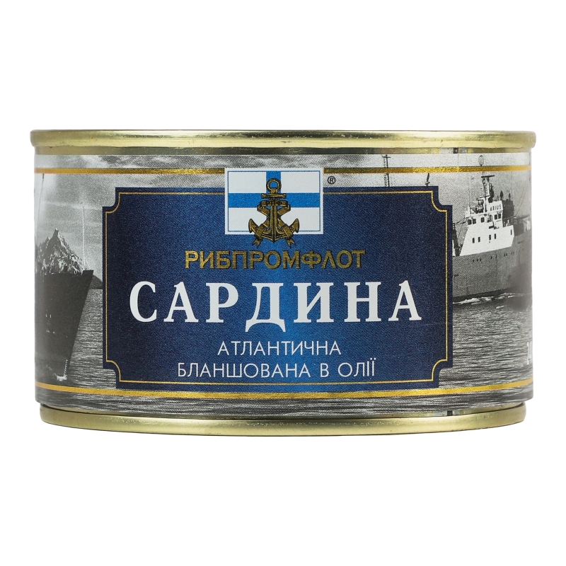 Сардина атл. бланш. в олії ж/б №5 240г Балтійські