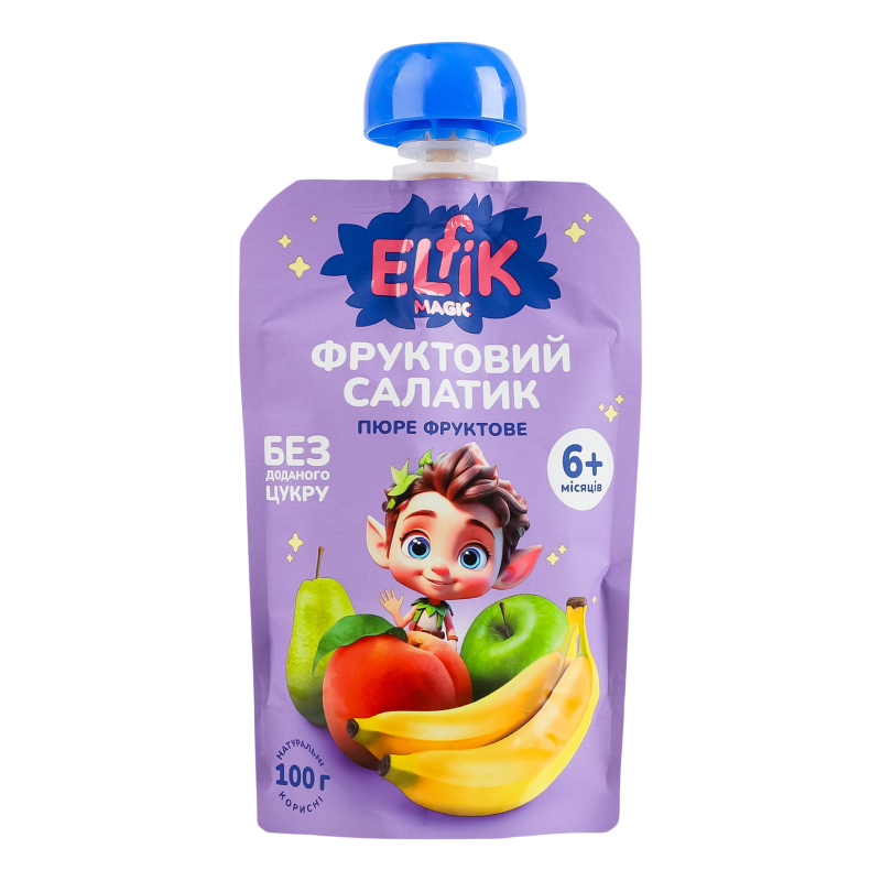 Пюре Elfik Magic Фруктовий салатик д/п 100г
