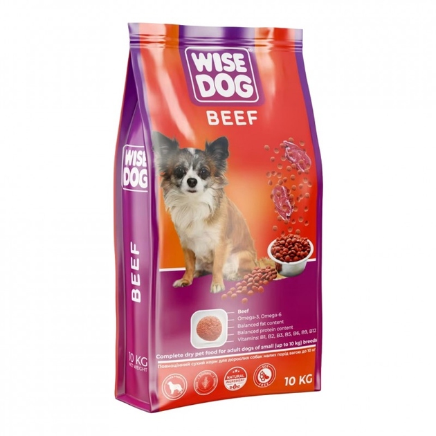 Корм сухий д/собак Wise Dog Beef 500г